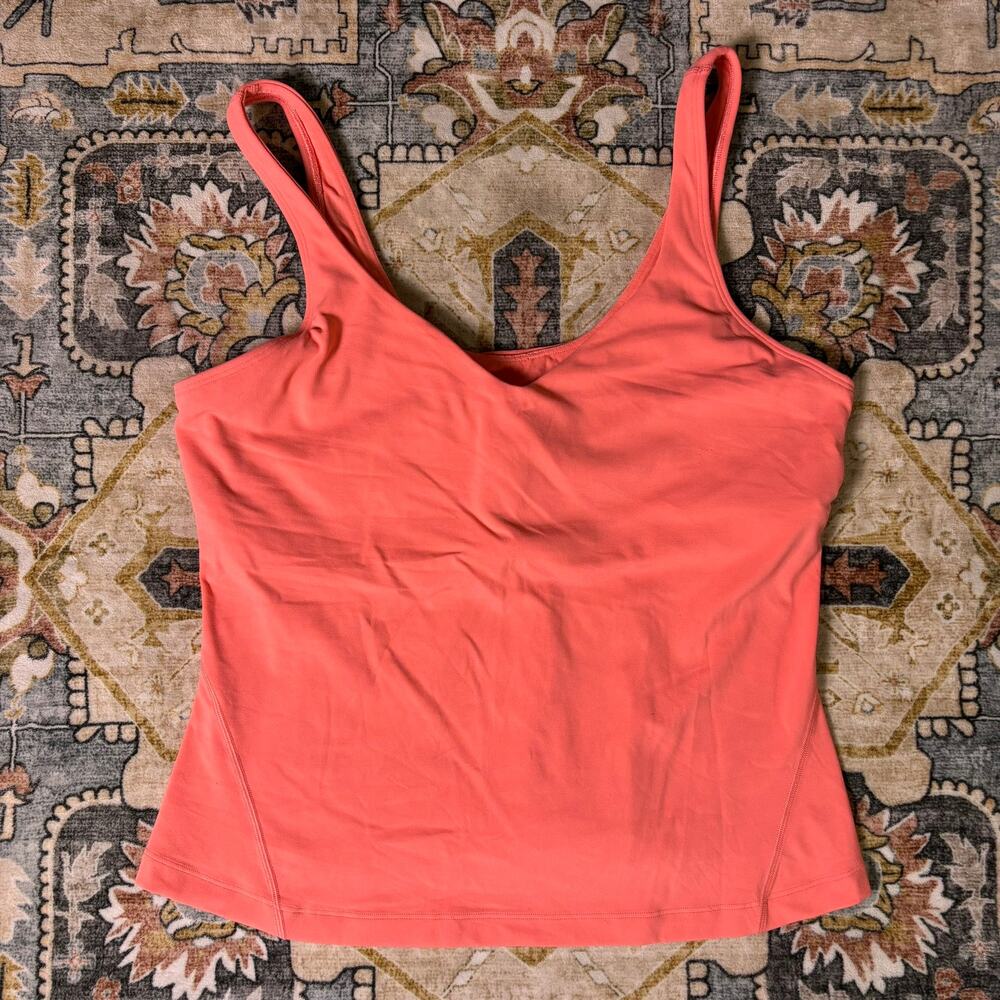 Lululemon Align Waist Length Tank Top in Raspberry Cream Color Bright Pink 12 - Picture 3 of 14